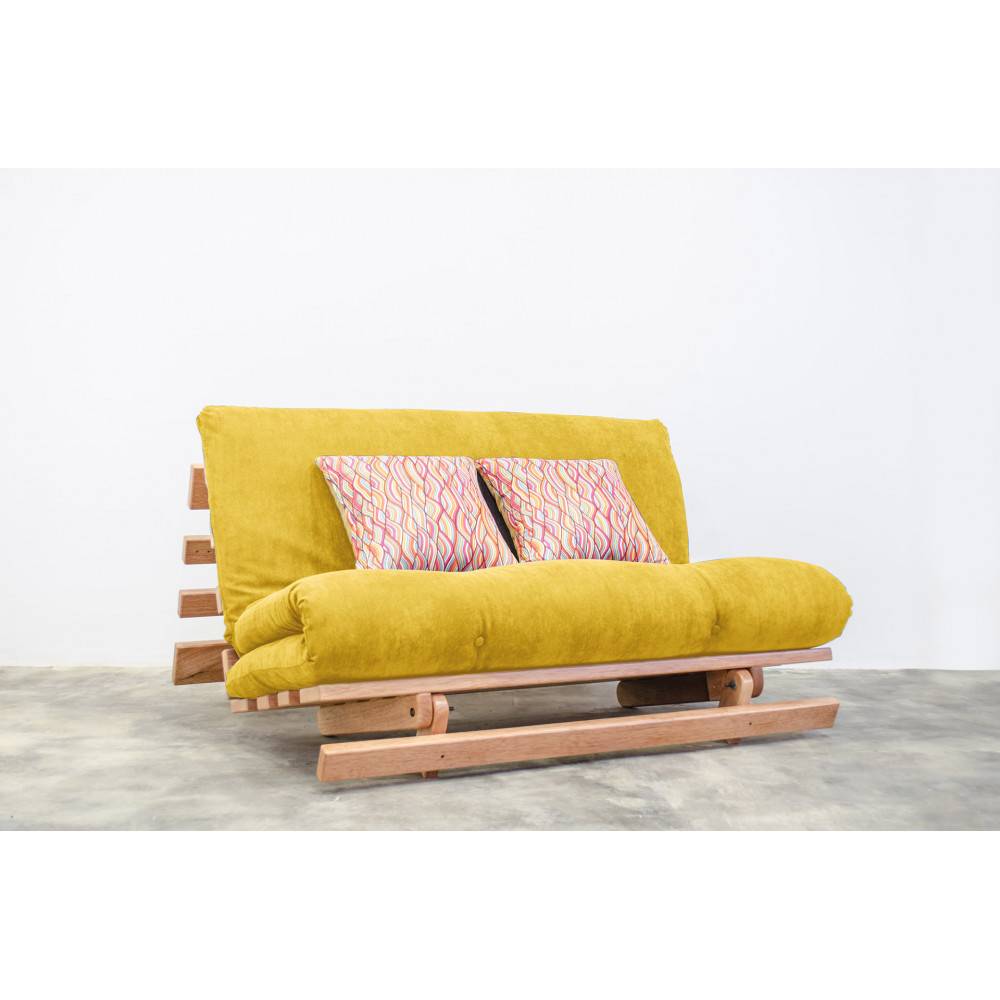 SOFÁ FUTON Color de madera Textura Madera Natural Color de tela