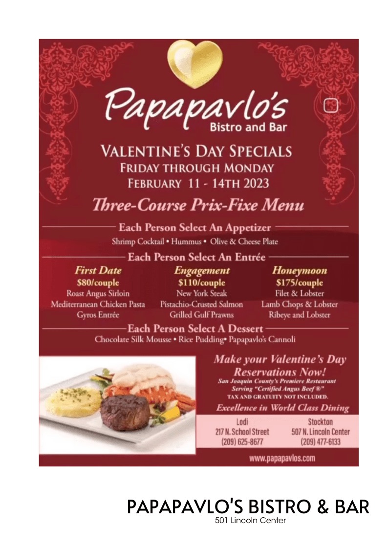 Valentine’s Day Restaurant Specials Lincoln Center Shops
