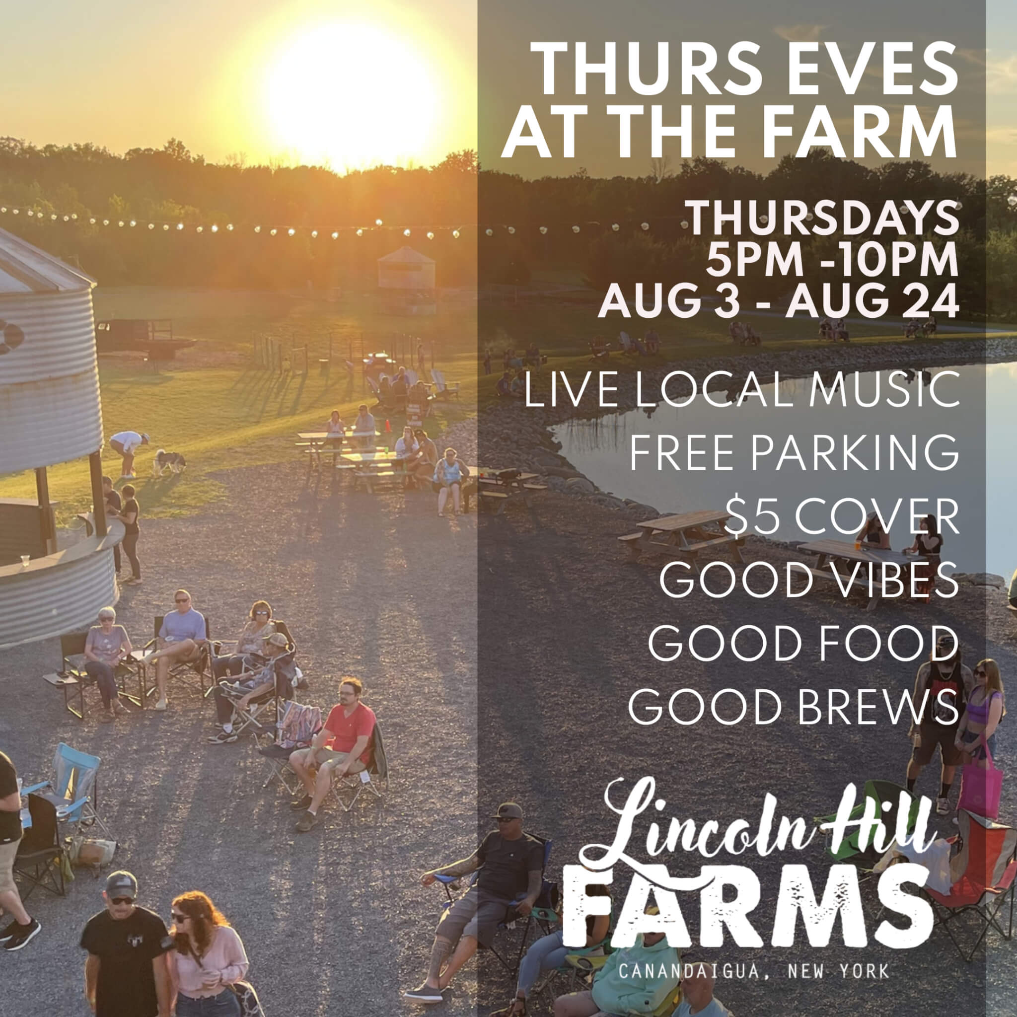 Thursday Eve at the Farm with Live Music Dos Locos & Big Eyed Phish