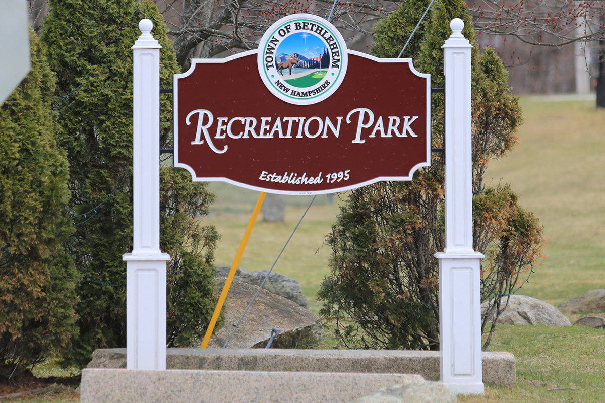 Town of Bethlehem Recreation Park Lincoln Sign