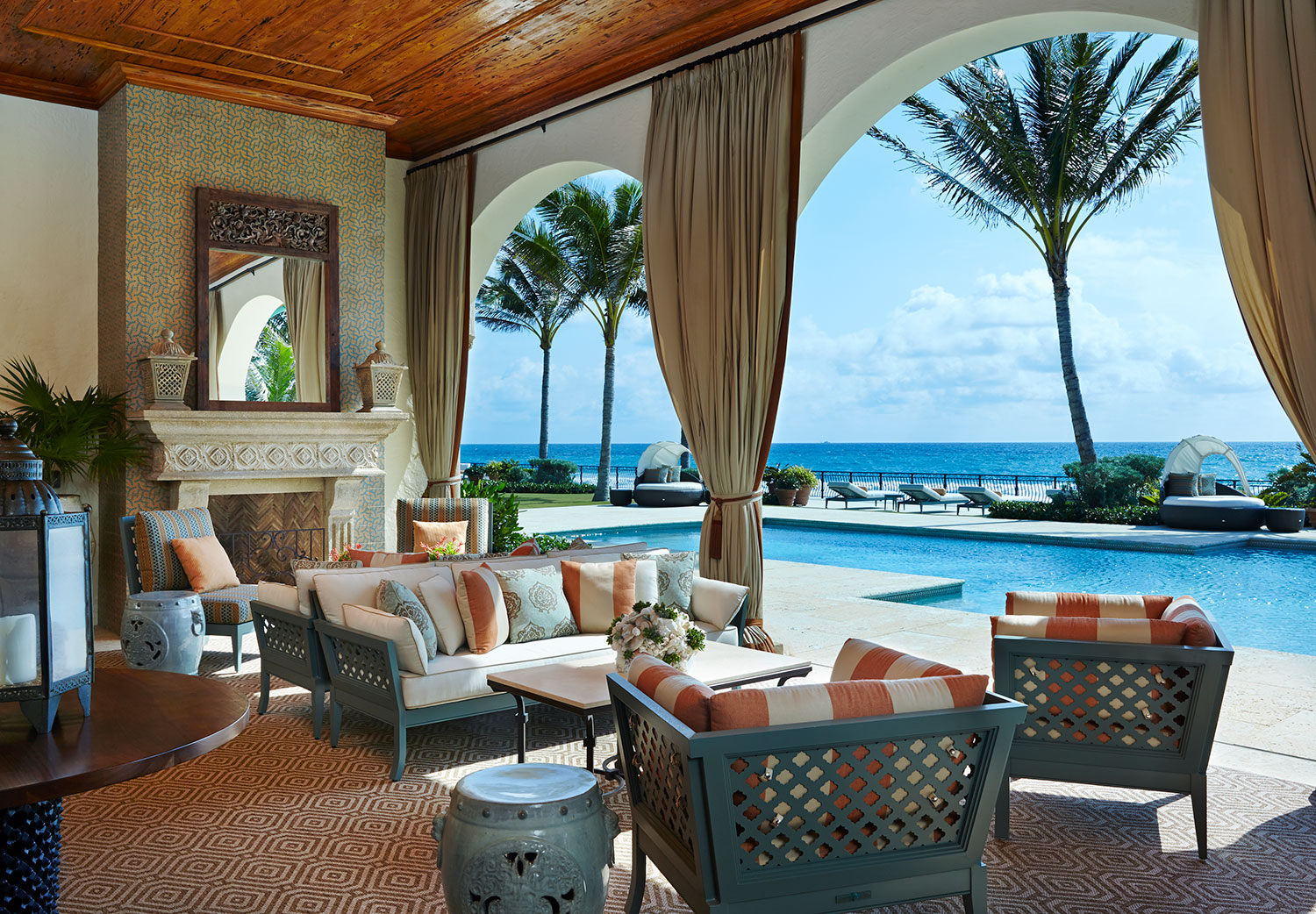 Manalapan Estate Linda Ruderman Interiors Boca Raton, Florida