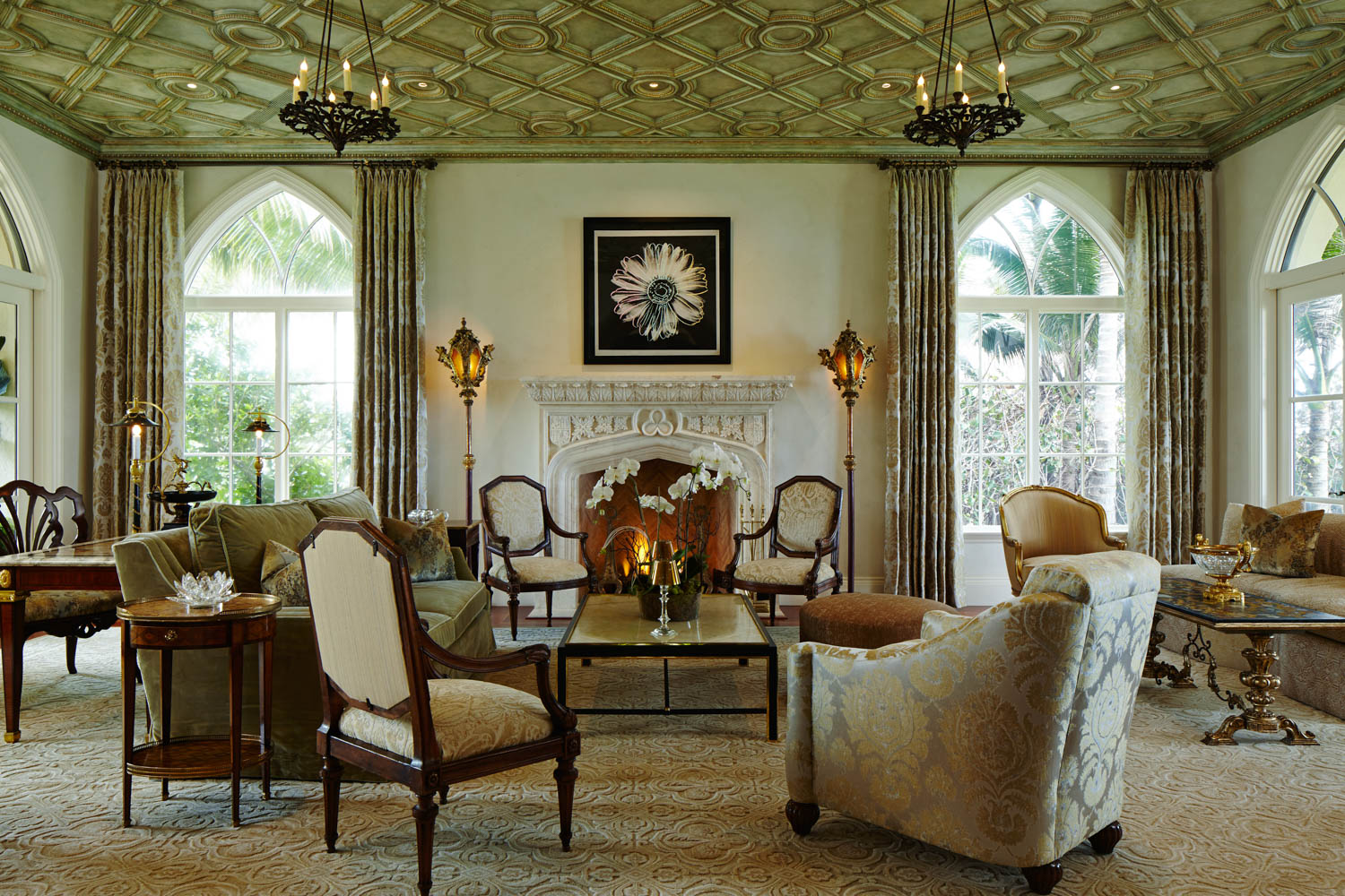 Manalapan Estate Linda Ruderman Interiors Boca Raton, Florida