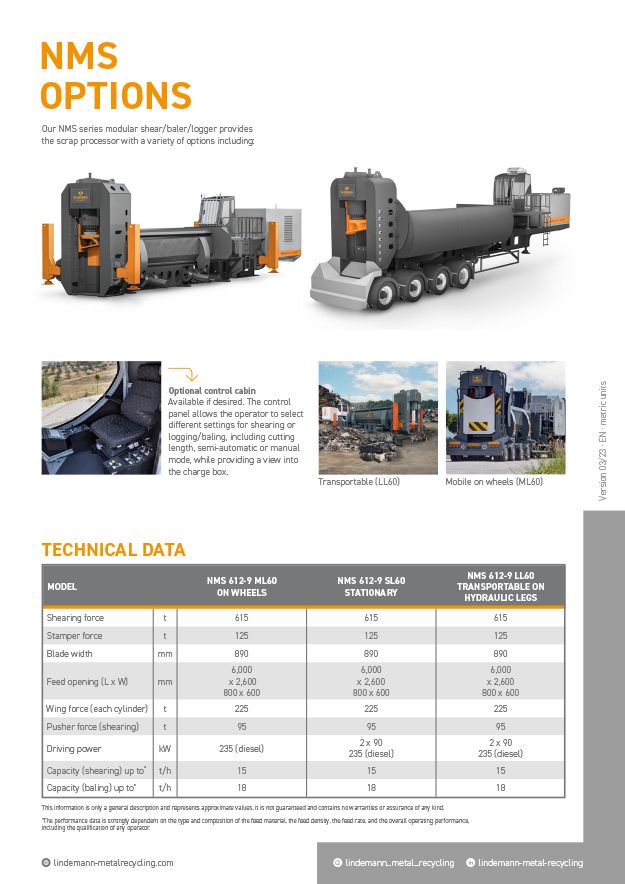 NSERIES NMS Modular Scrap Shear