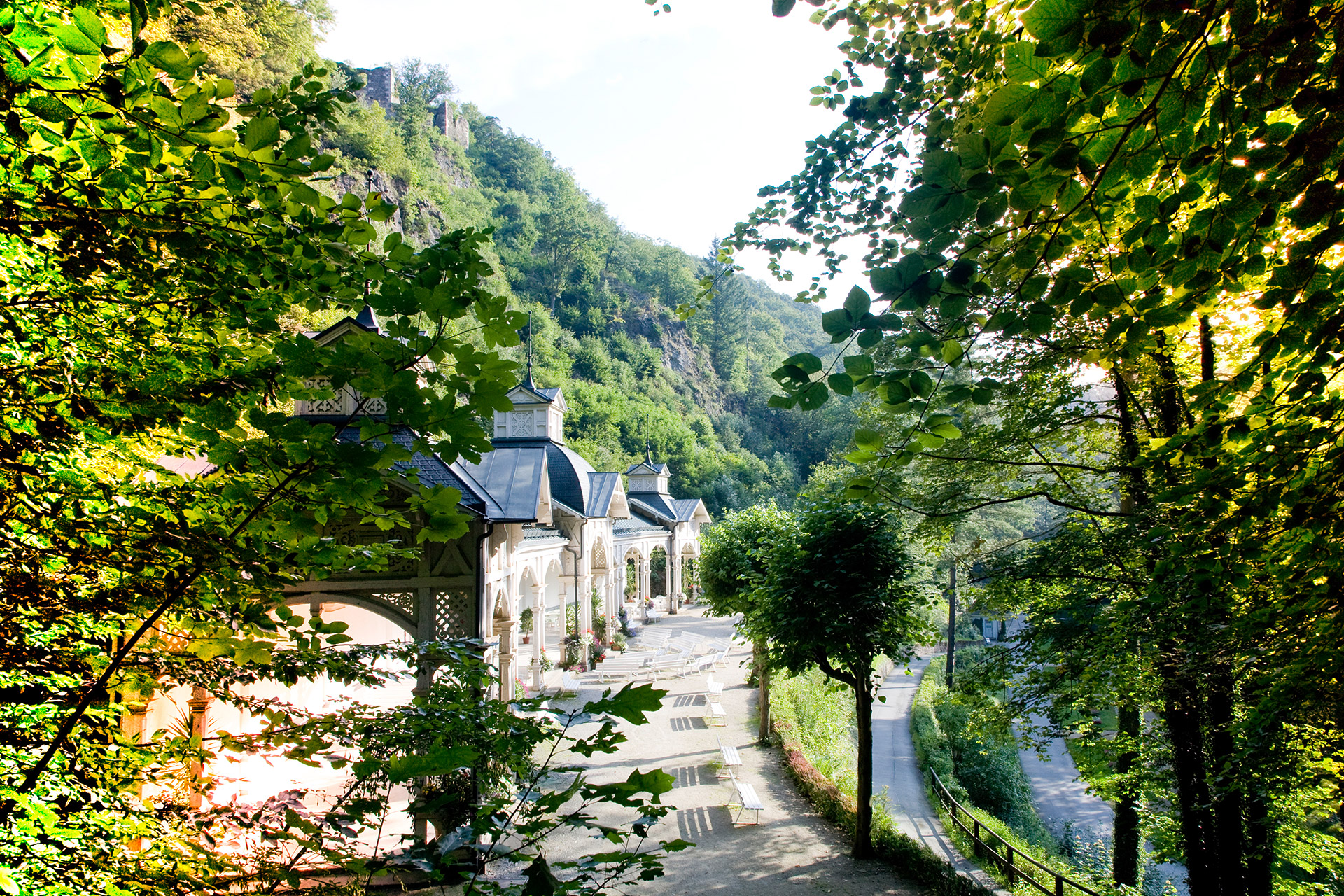Neue Kolonnaden Bad Berneck im Fichtelgebirge Hotel Lindenmühle
