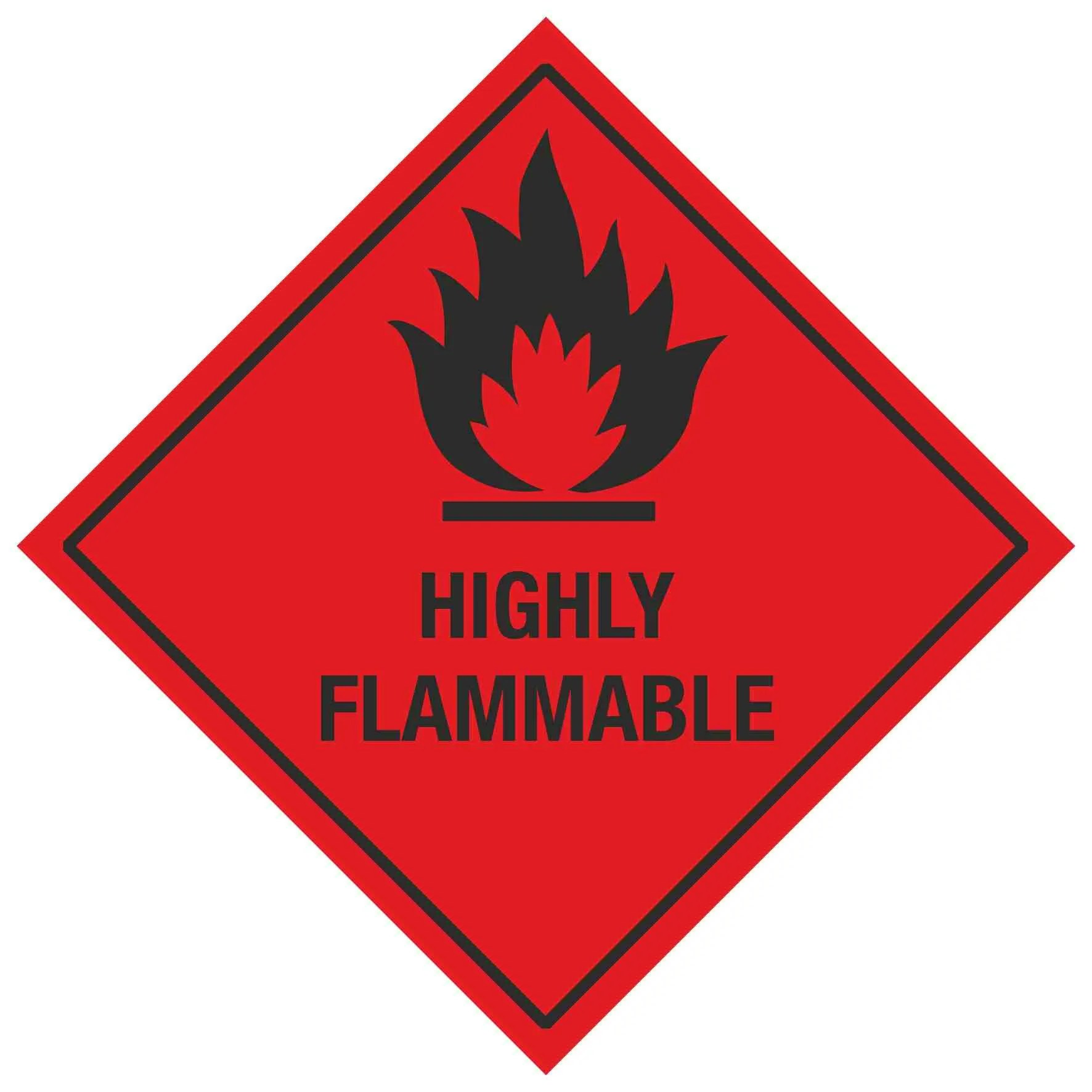 HIGHLY FLAMMABLE Linden Signs & Print