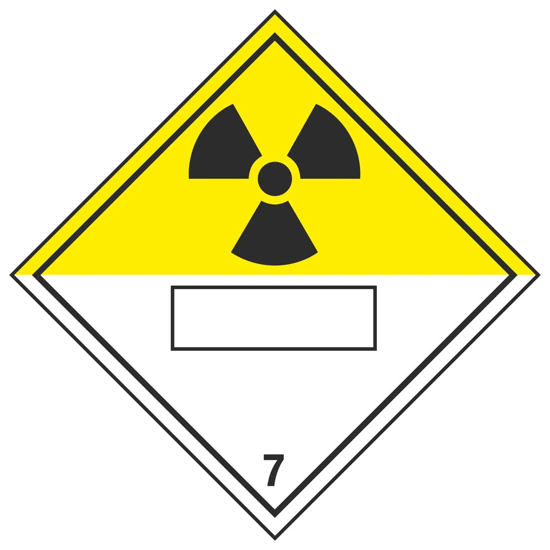 RADIOACTIVE BLANK 7 Linden Signs & Print