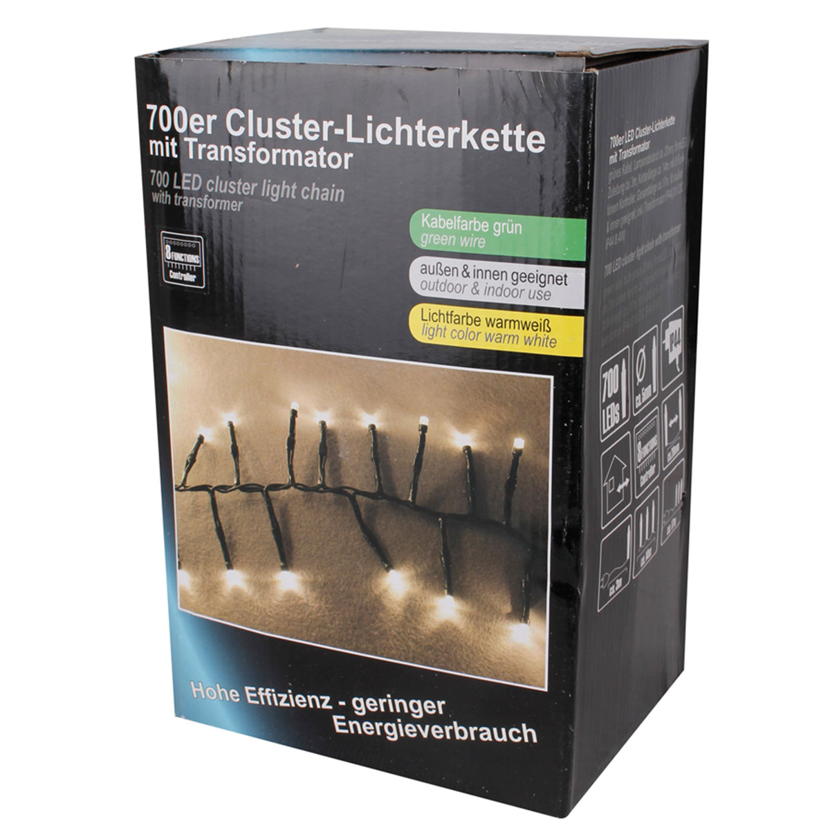 700erLED ClusterLichterkette mit Transformator linder exclusiv