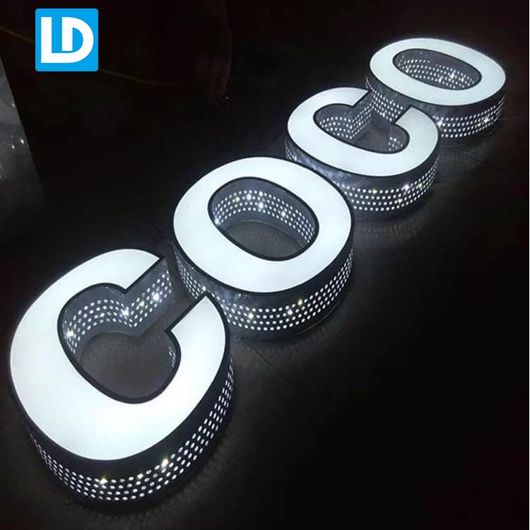 Perforated Channel Letter LED Signage Lindo Sign