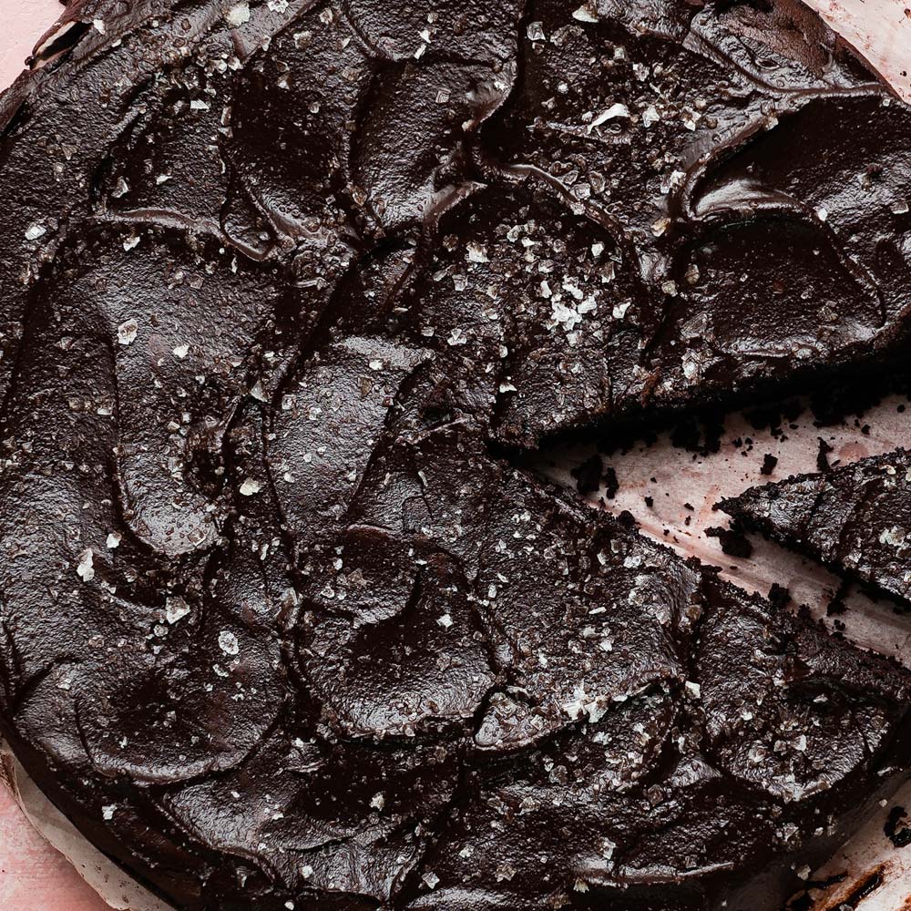 Flourless Chocolate Cake with Salted Ganache Lindsey Eats