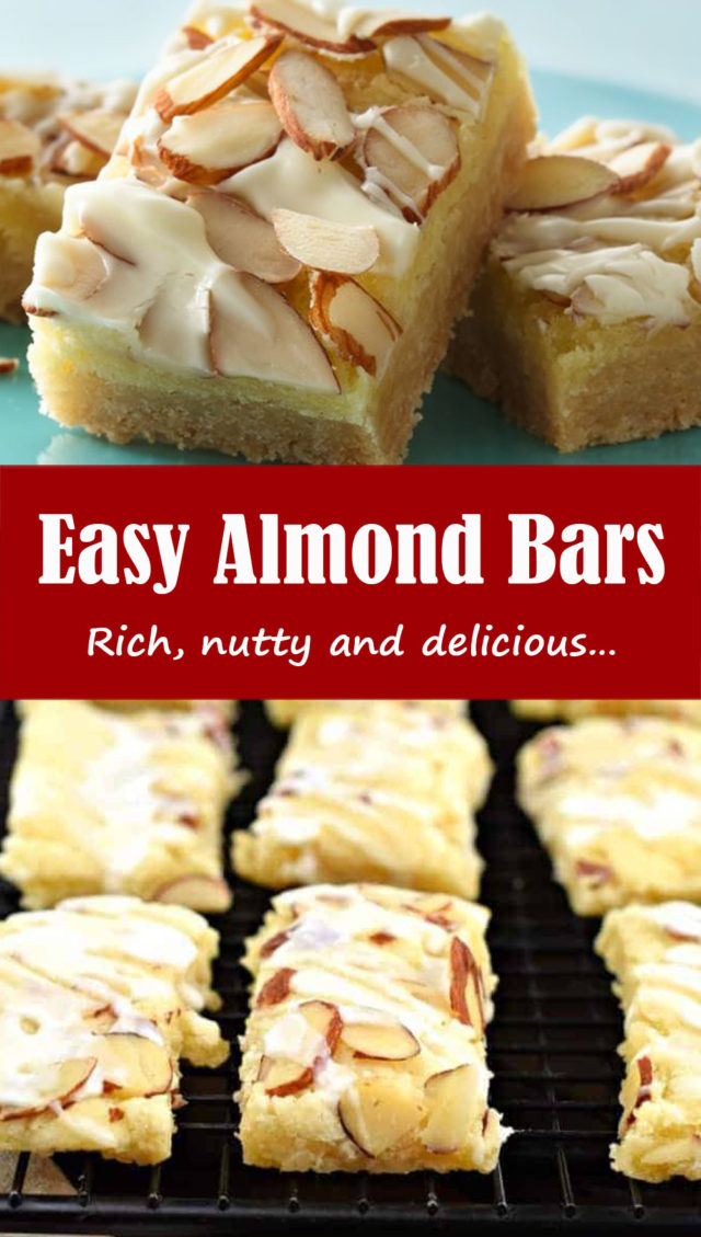 Easy Almond Bars Lindsy's Kitchen