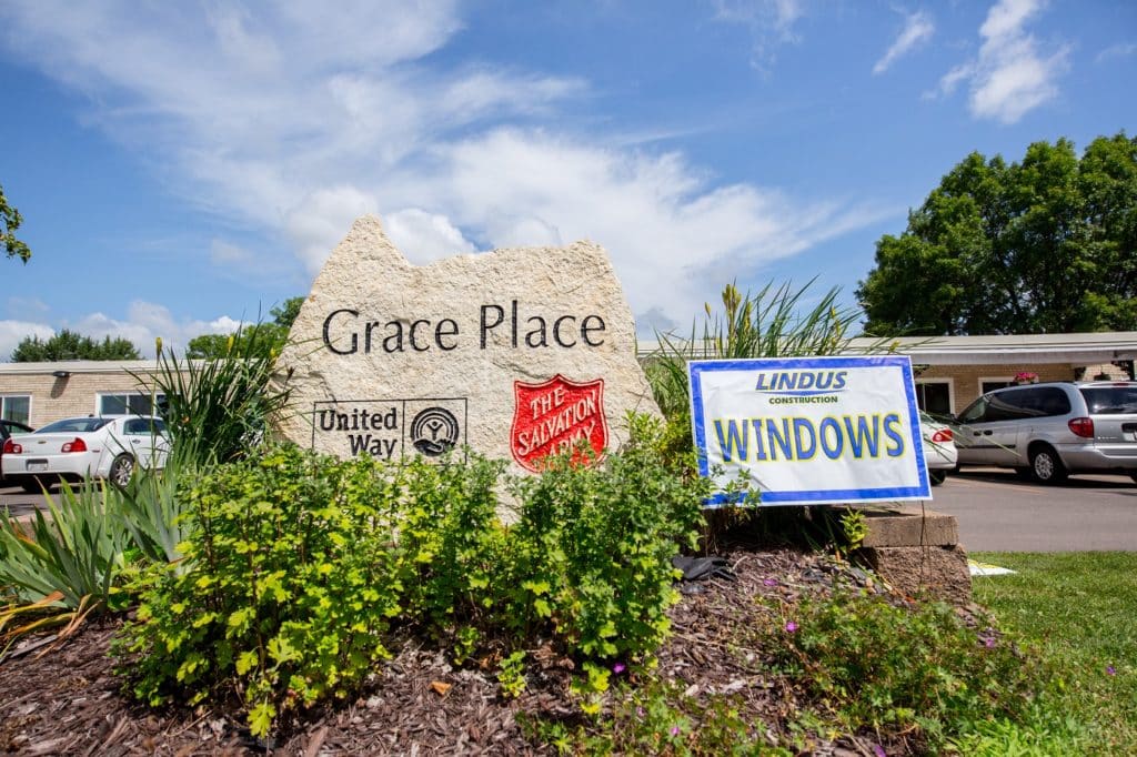 Lindus Construction's SeasonGuard Window Donation to Grace Place