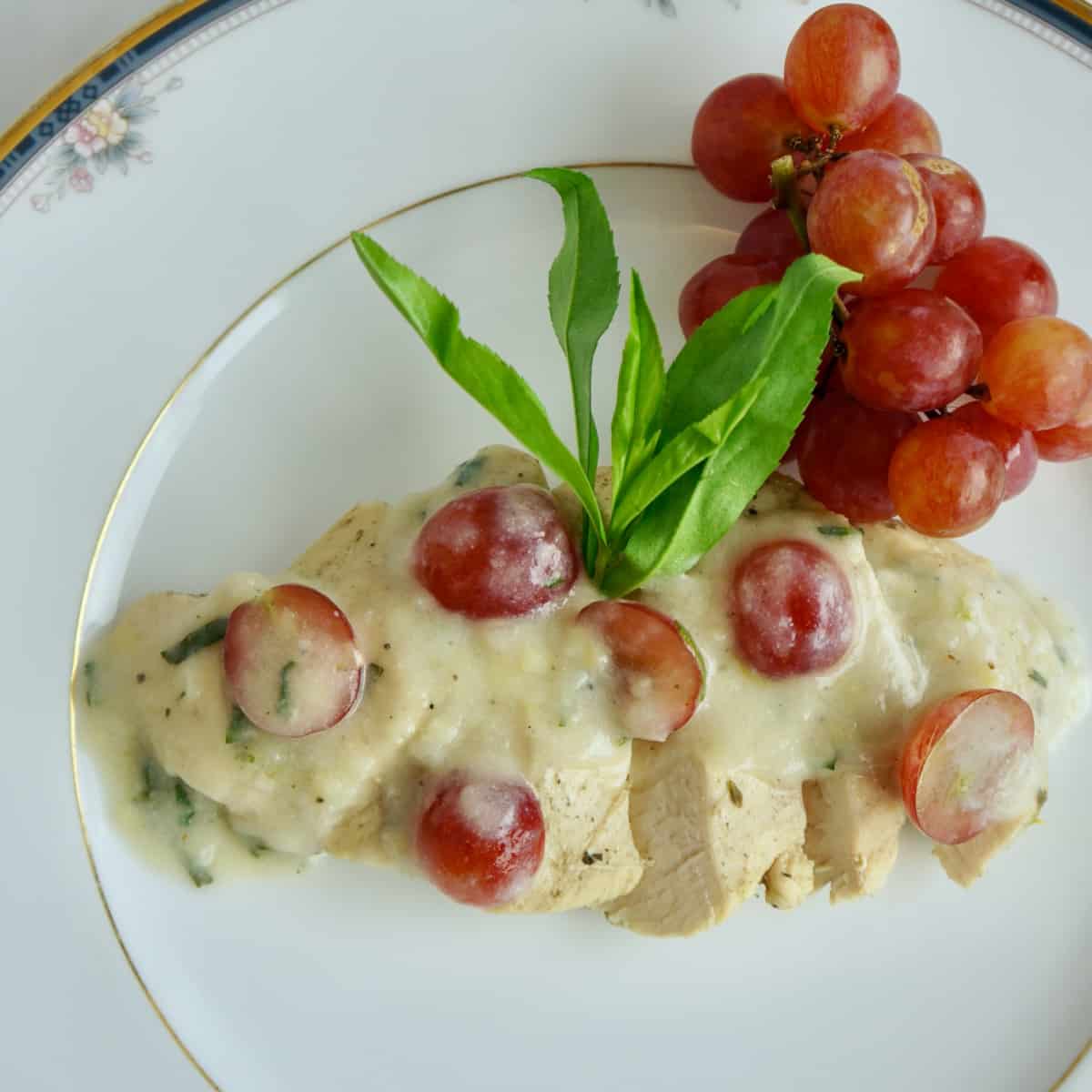 Poached Chicken Breast with a Light Tarragon Cream Sauce LindySez