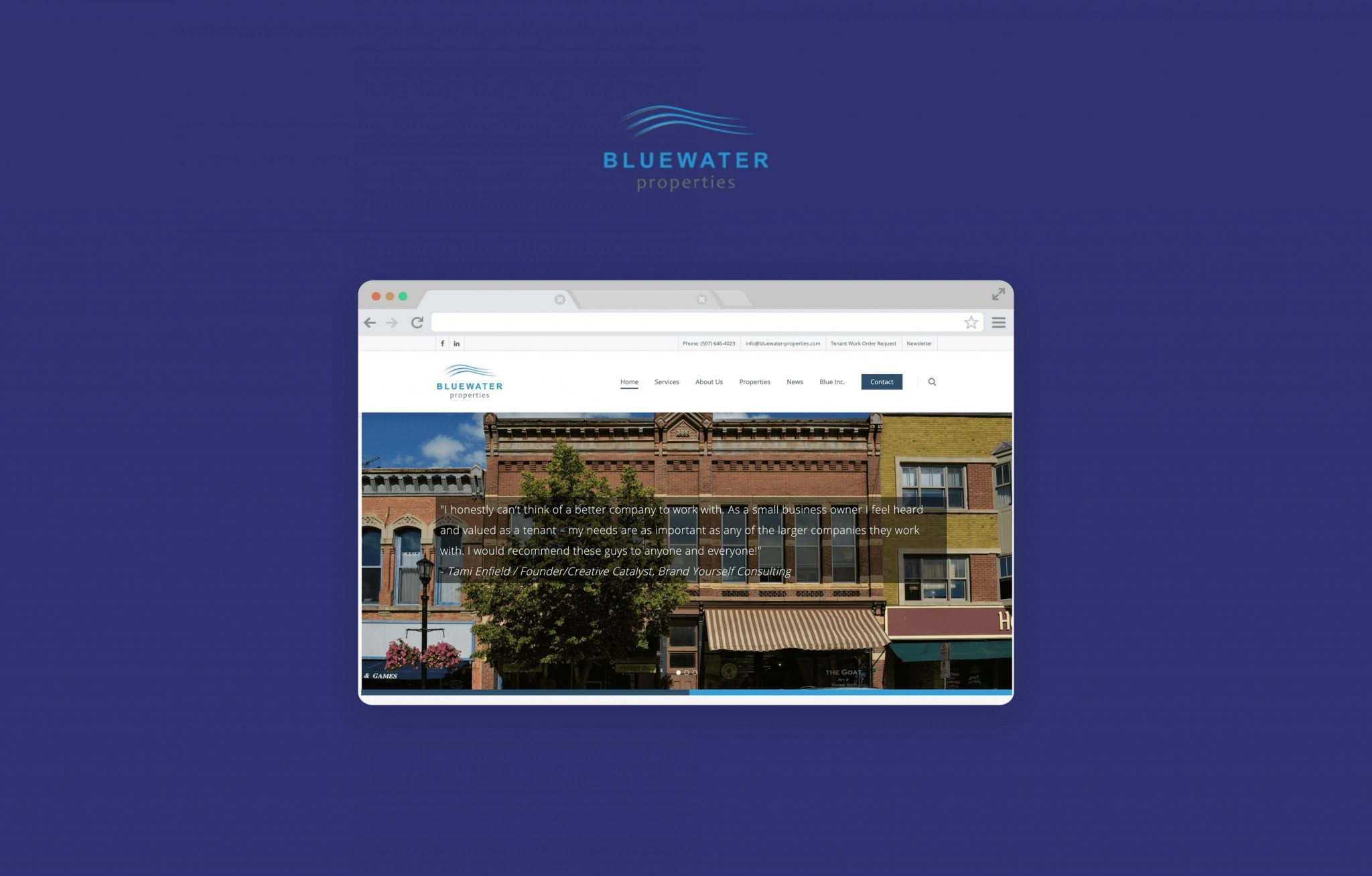 Bluewater Properties LineLogic Digital Agency