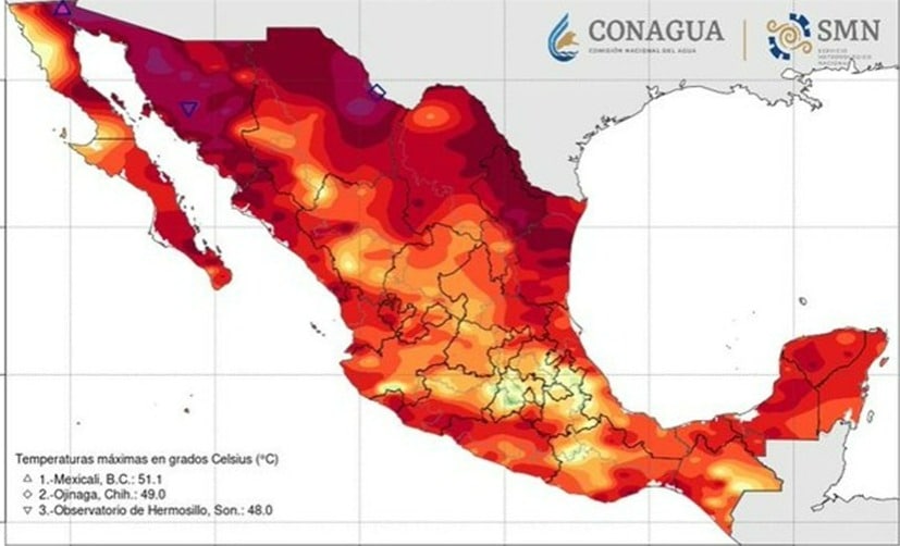¡Se están “quemando” en Mexicali! Temperatura rompe récord de nuevo con