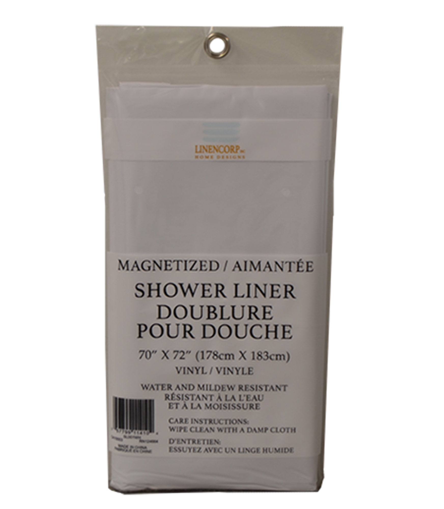 Shower Liner Style SL001 White LINENCORP CANADA