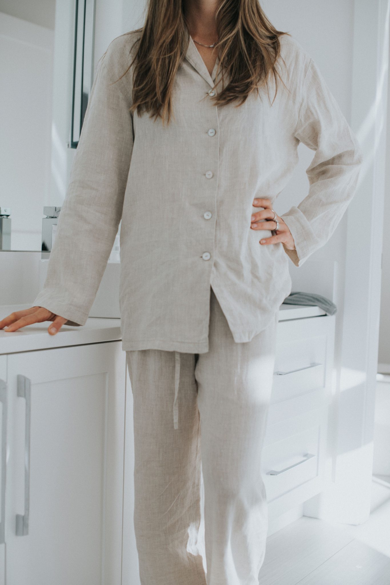 Pyjamas Natural Linen Farm