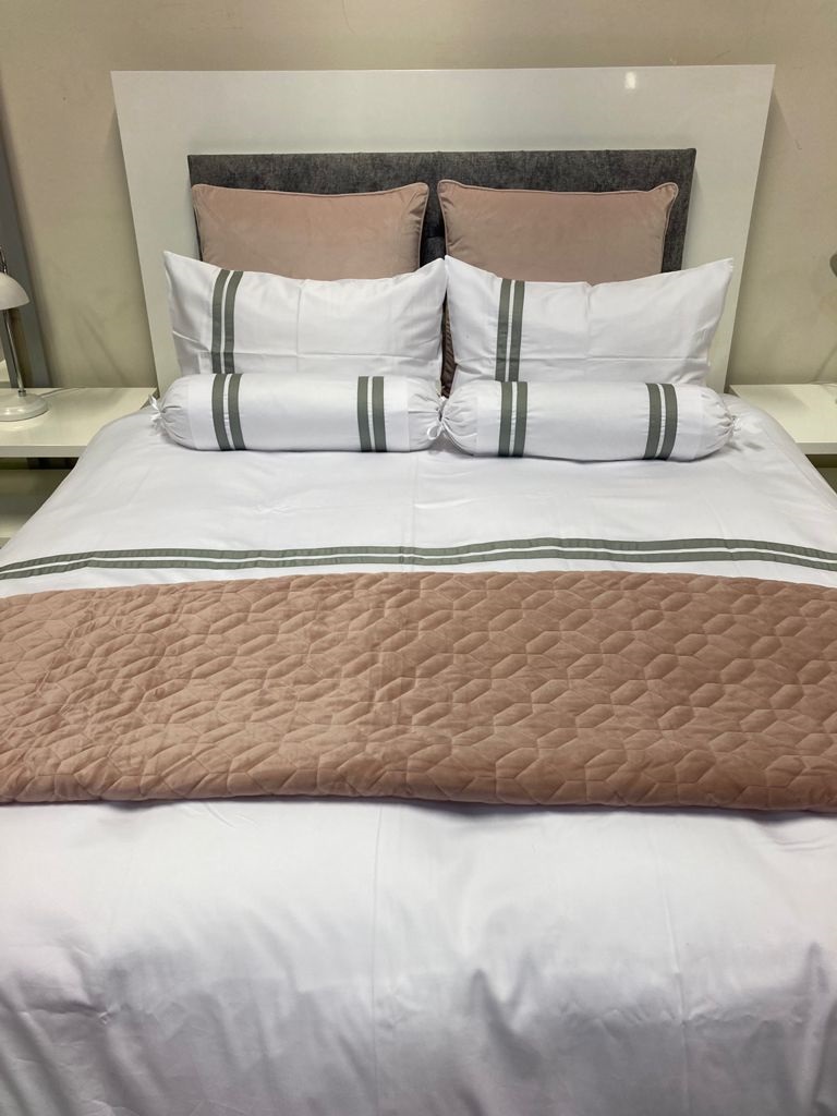 300 Thread Count Egyptian Cotton Duvet Cover Set Sienna Grigio Linen