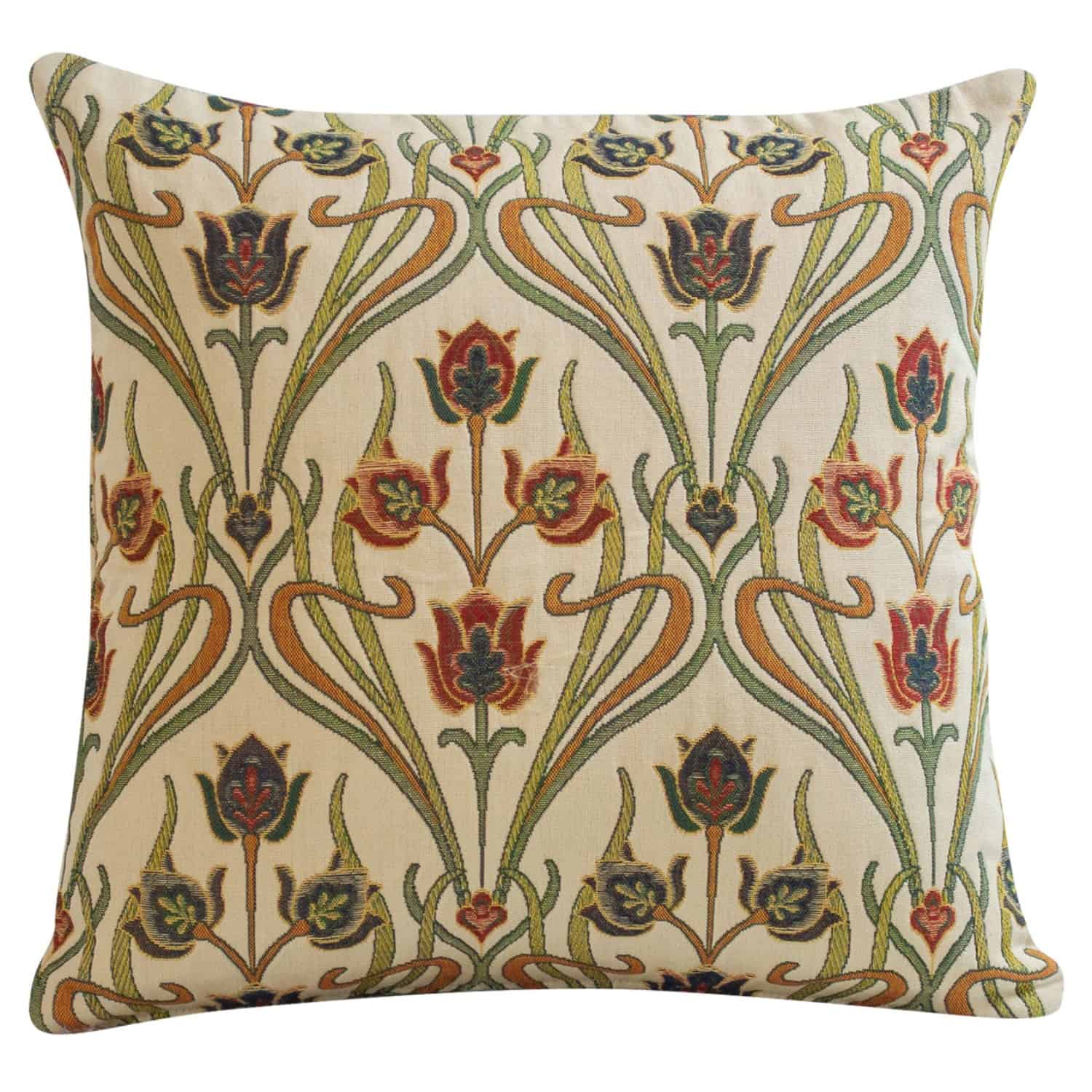 Woven Art Deco Cushion Linen Loft