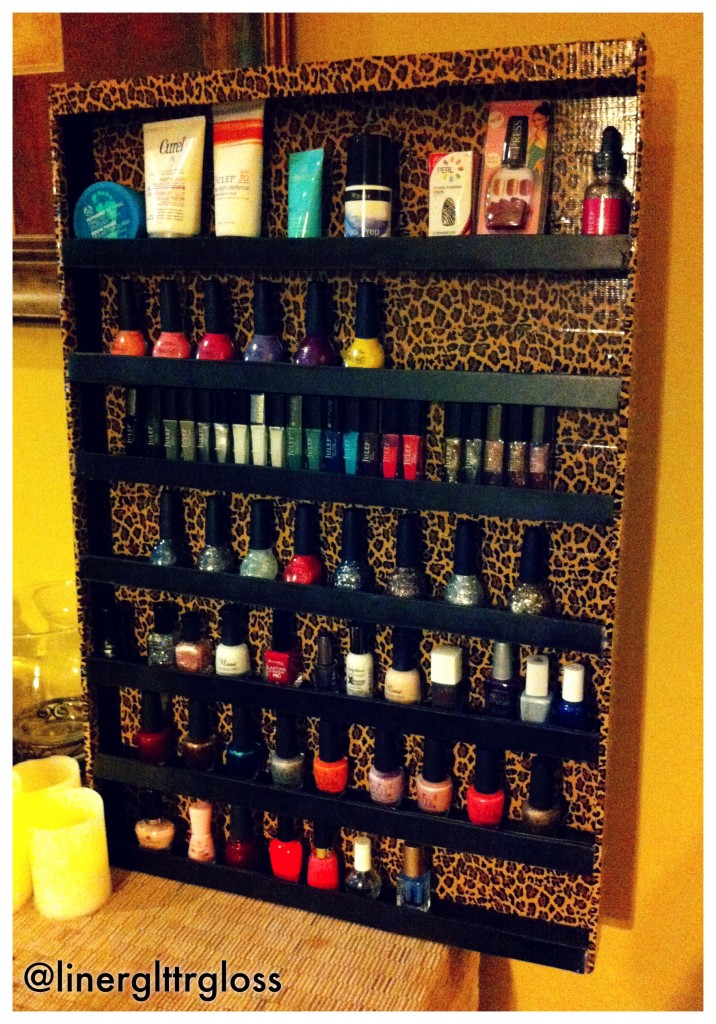 DIY Nail Polish Rack