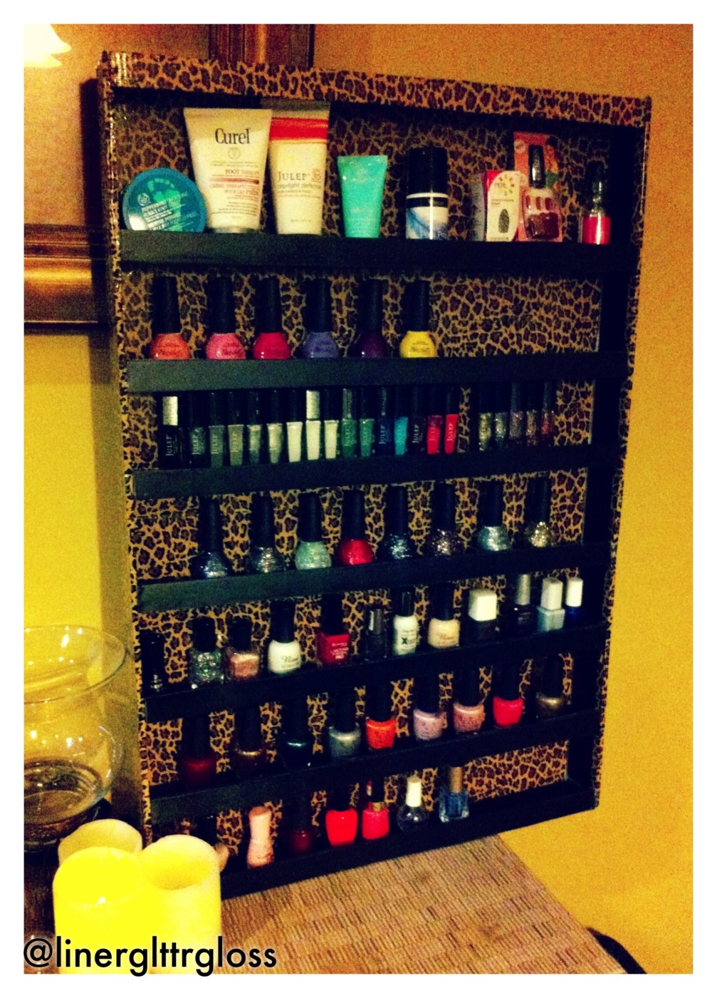 DIY Nail Polish Rack