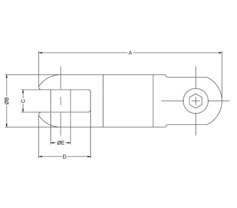 Slingco Underground Line Pulling Swivels Stainless Steel
