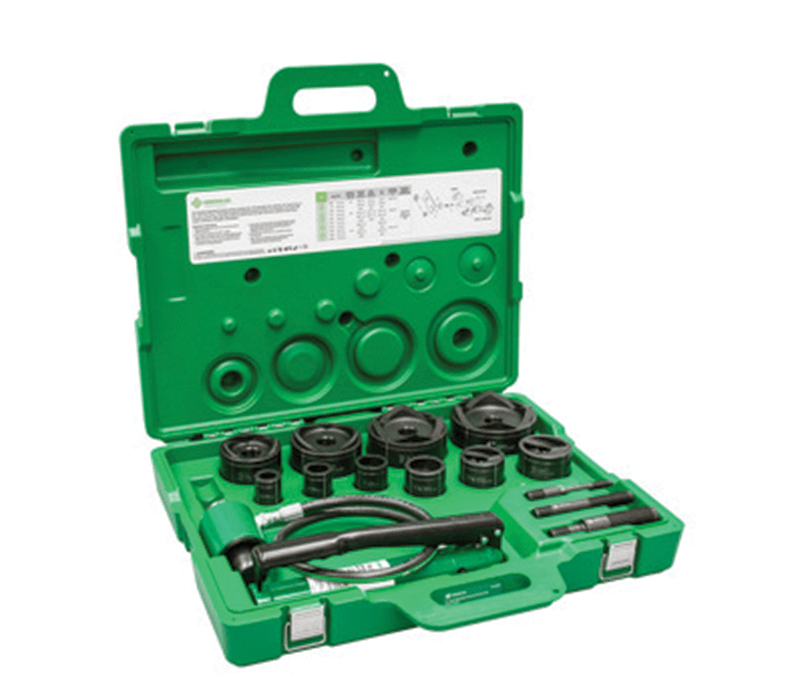 Greenlee 11Ton Hydraulic Knockout Kit with Hand Pump and SlugBuster