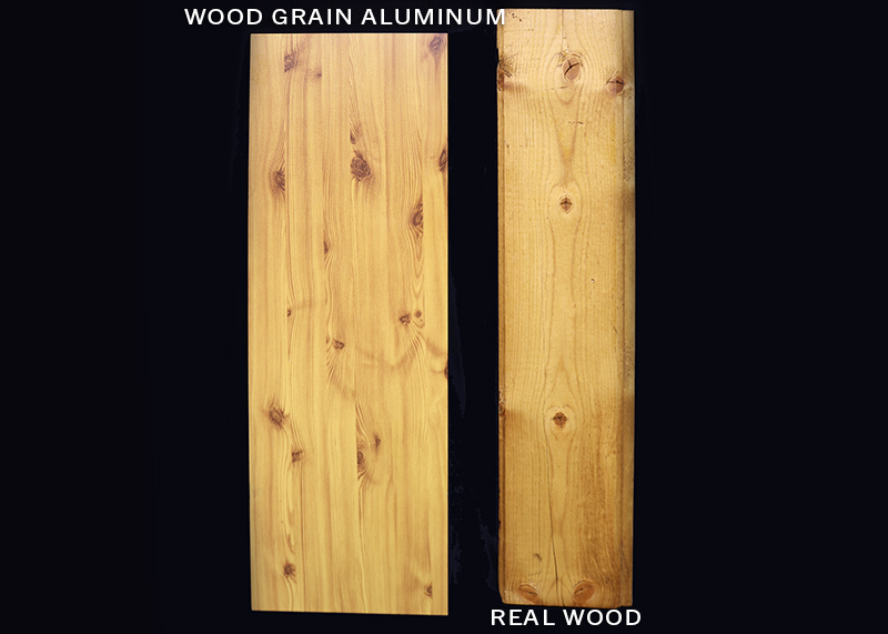 See for yourself Wood grain finish captures beauty of natural wood