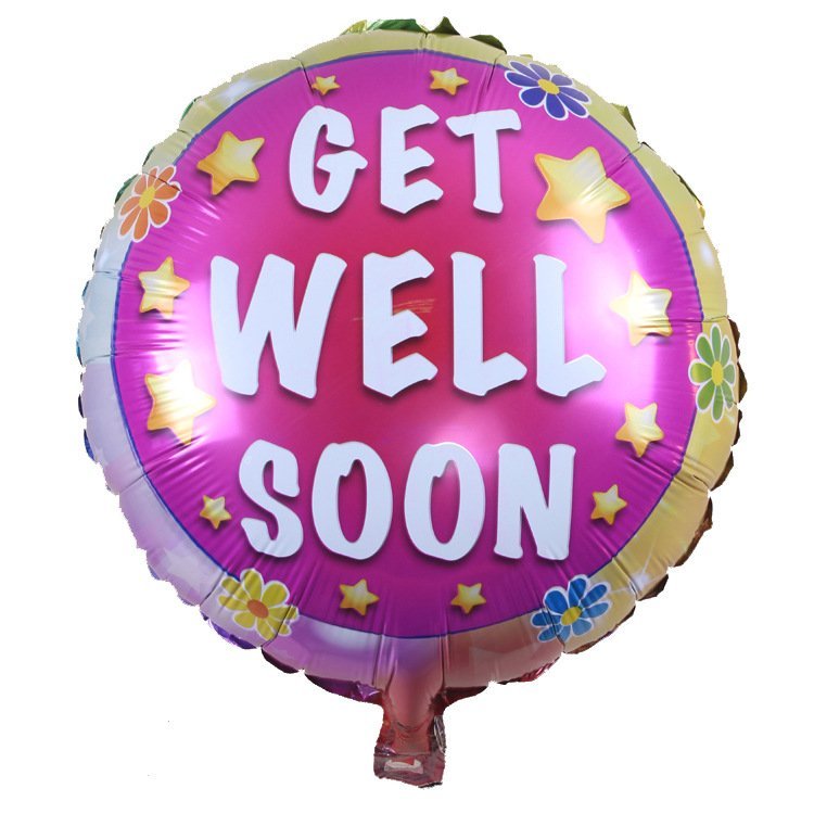 AB90 Get Well Soon Balloon Flowergift2u Lin Flower Gift Online