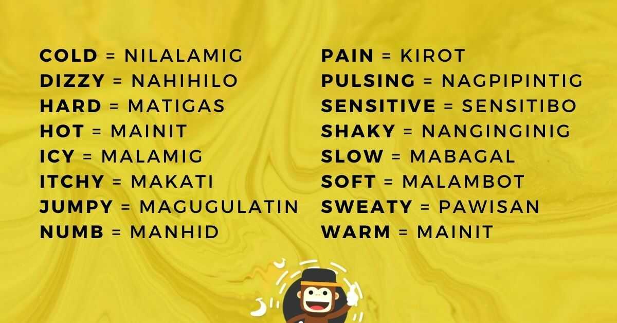 Moods And Emotions In Tagalog 100 Easy Words Ling App