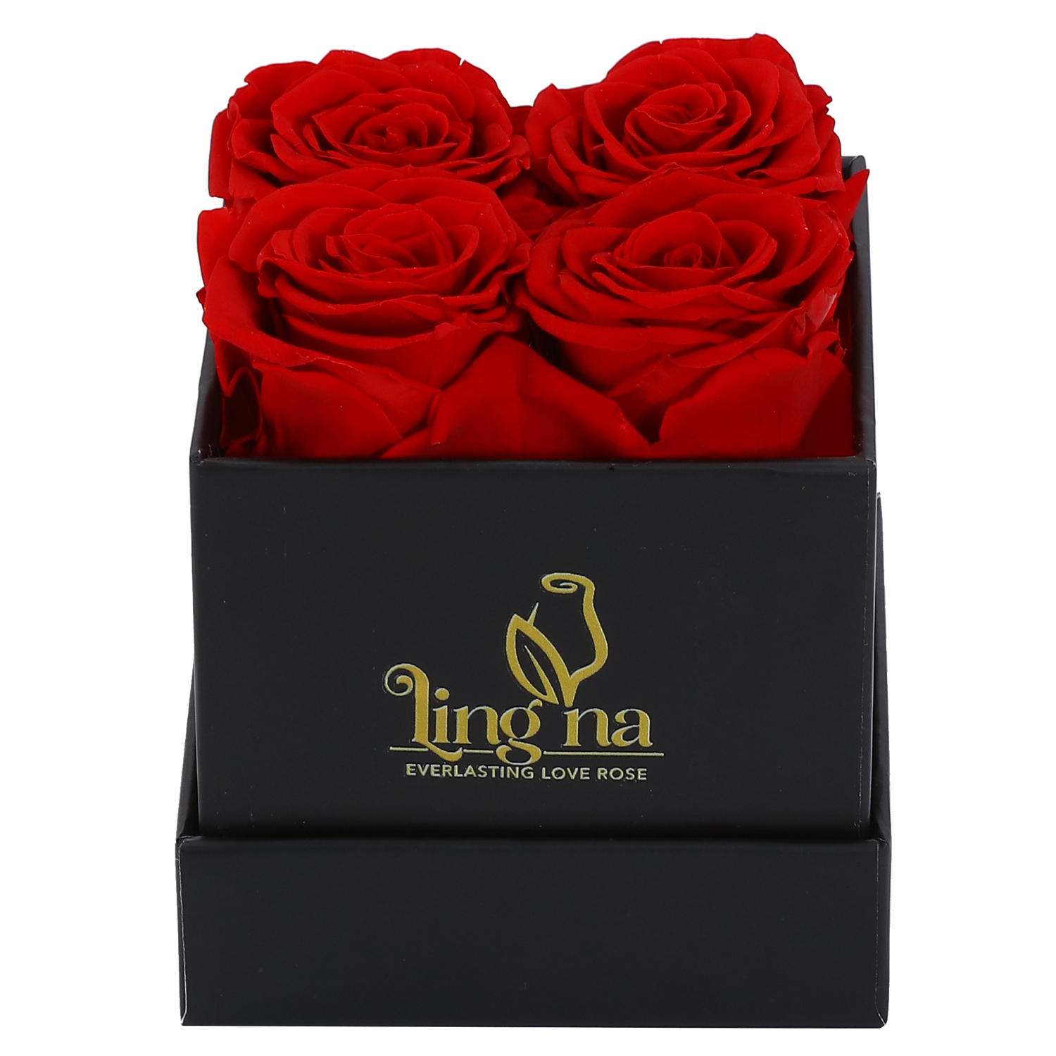 Classic 4 Everlasting Rose Display Lingna Everlasting Love Roses