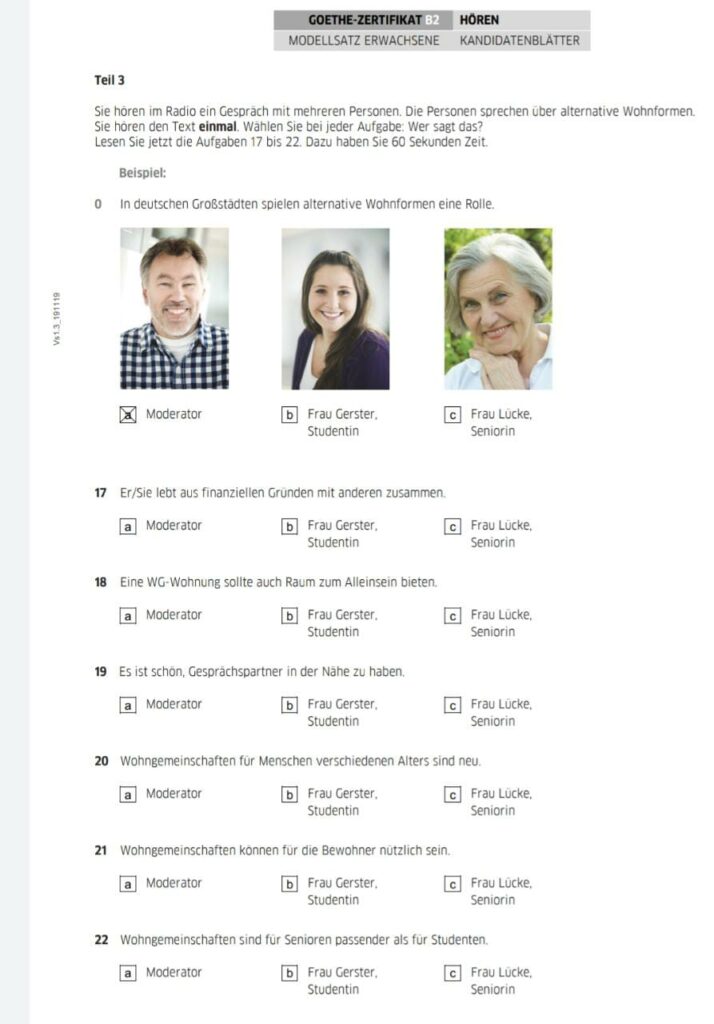 German B2 Goethe Certification Exam Pattern Lingo & Thoughts