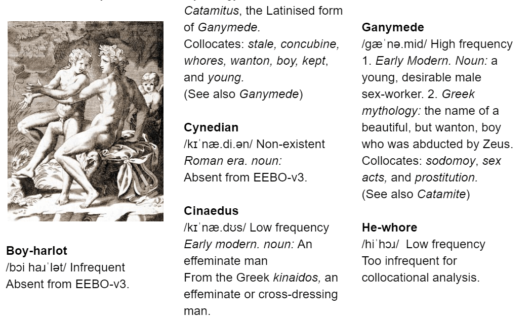 Dictionary of 17th Century Terms for Homosexual Men LinguaBishes