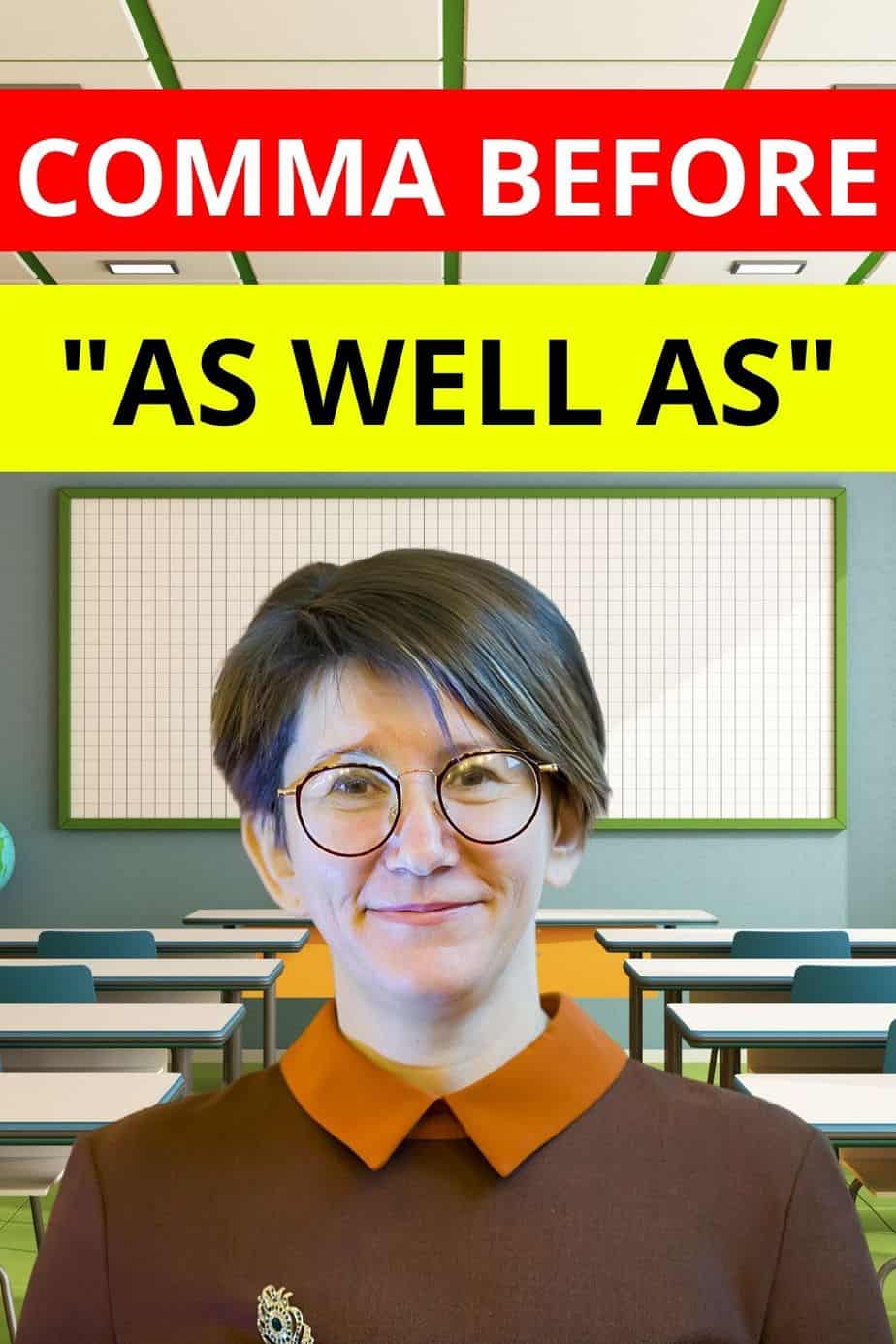 Comma before "as well as" The Definitive Guide