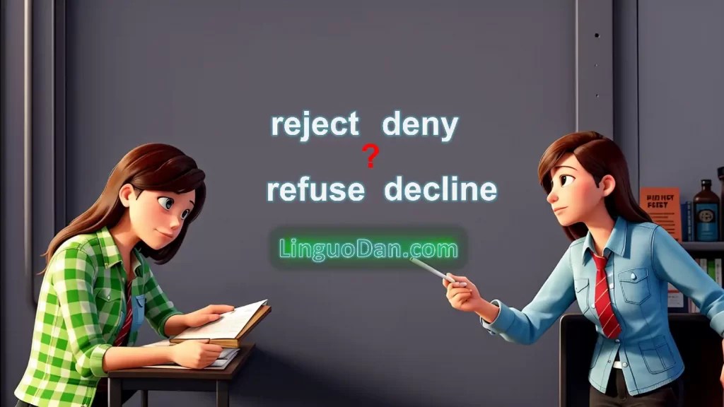 Difference between “Reject,” “Refuse,” “Deny” and “Decline” in English