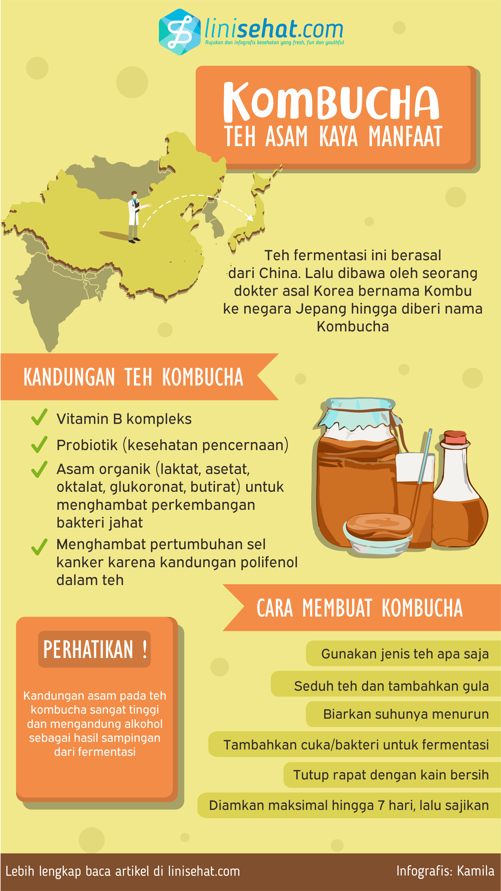 Kombucha, Teh Asam Kaya Manfaat MINUMAN KESEHATAN