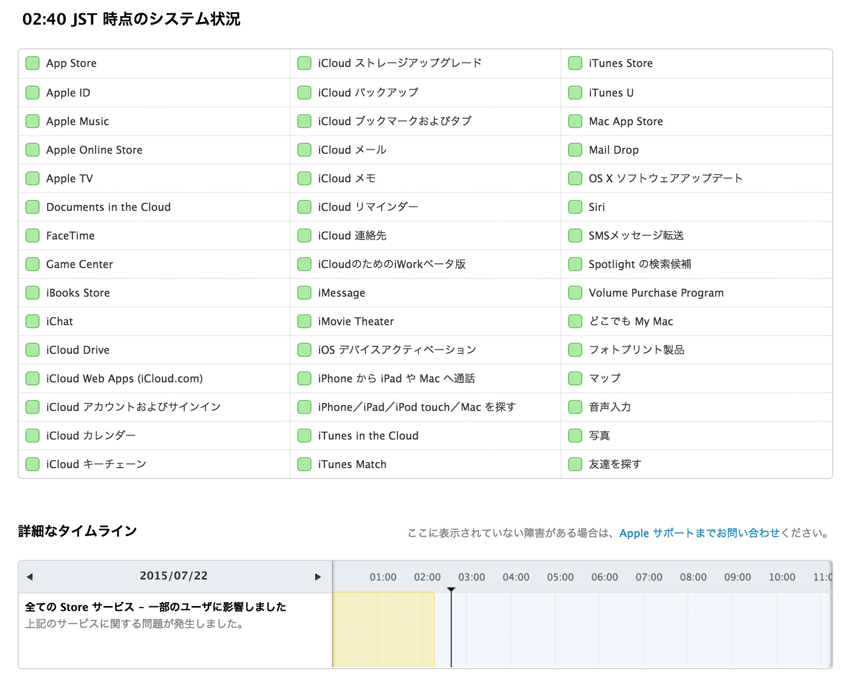 【復旧】Apple Music、iTunes Storeなどのサービスに障害が発生中