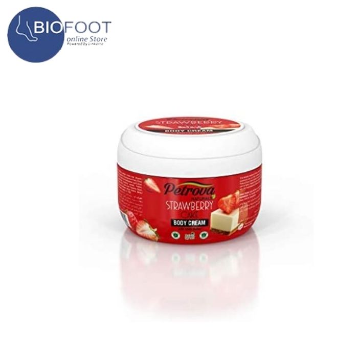 Petrova Natural Body Cream Strawberry Online Shopping Dubai, UAE Linkarta