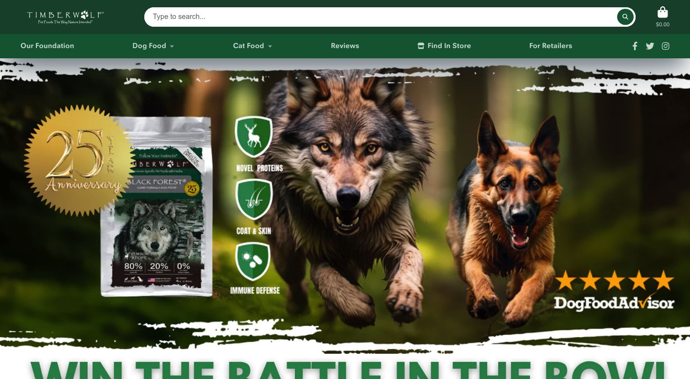Timberwolf Pet Food Affiliate Program (2024) LinkClicky