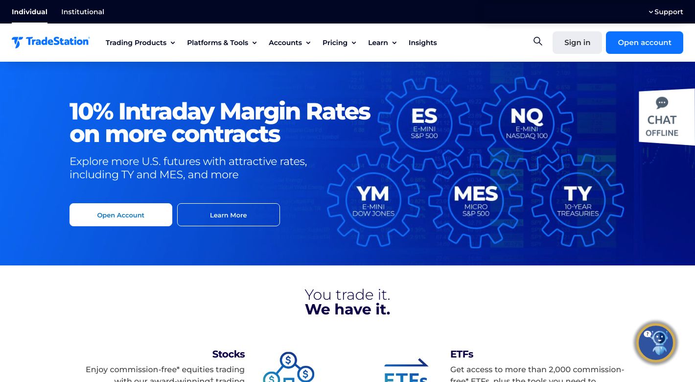 TradeStation Affiliate Program + Commissions Rates