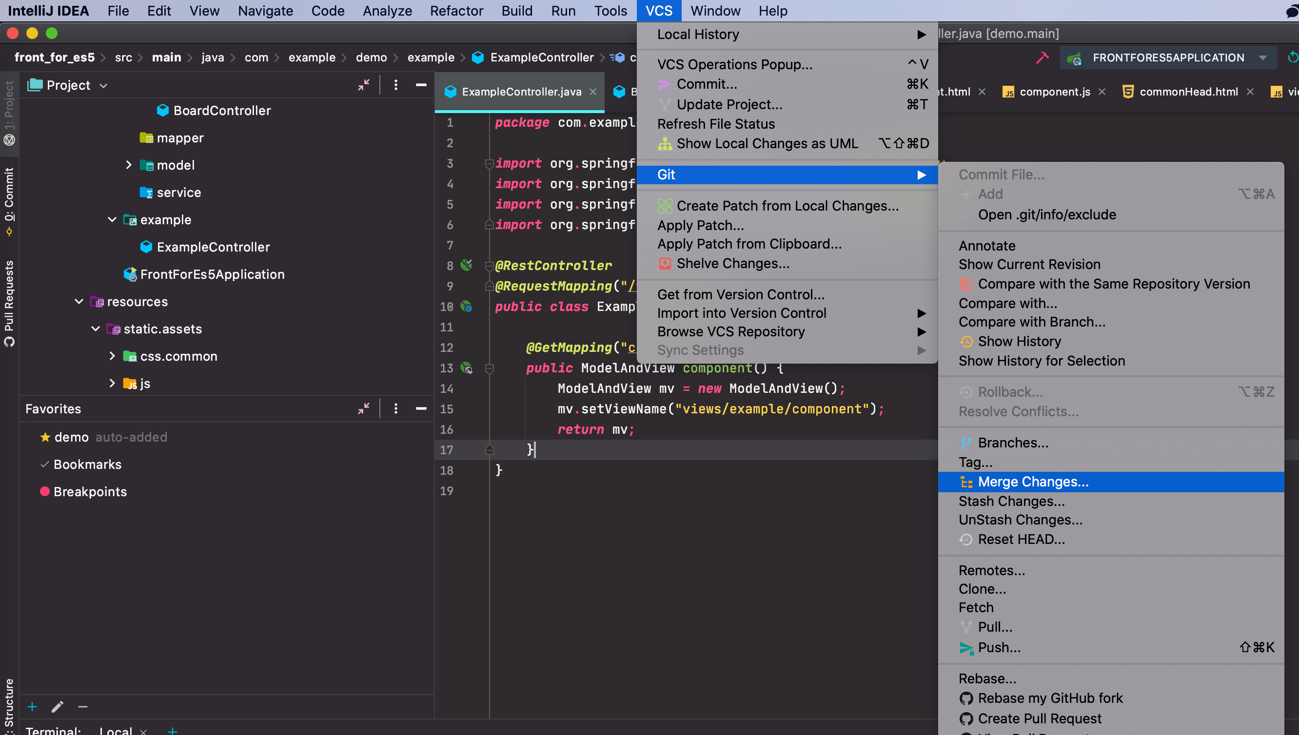 [IntelliJ] Git 사용 add, commit, push, branch, checkout, stash, reset