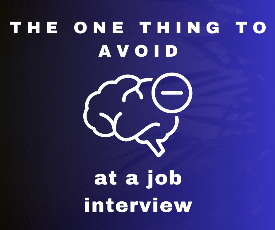 The One Thing You Must Avoid at a Job Interview Linking Lines