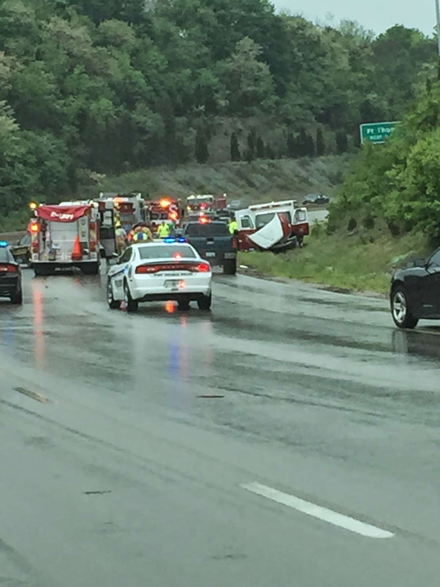 Alexandria Ambulance Transporting Patient Crashed on 471 LINK nky