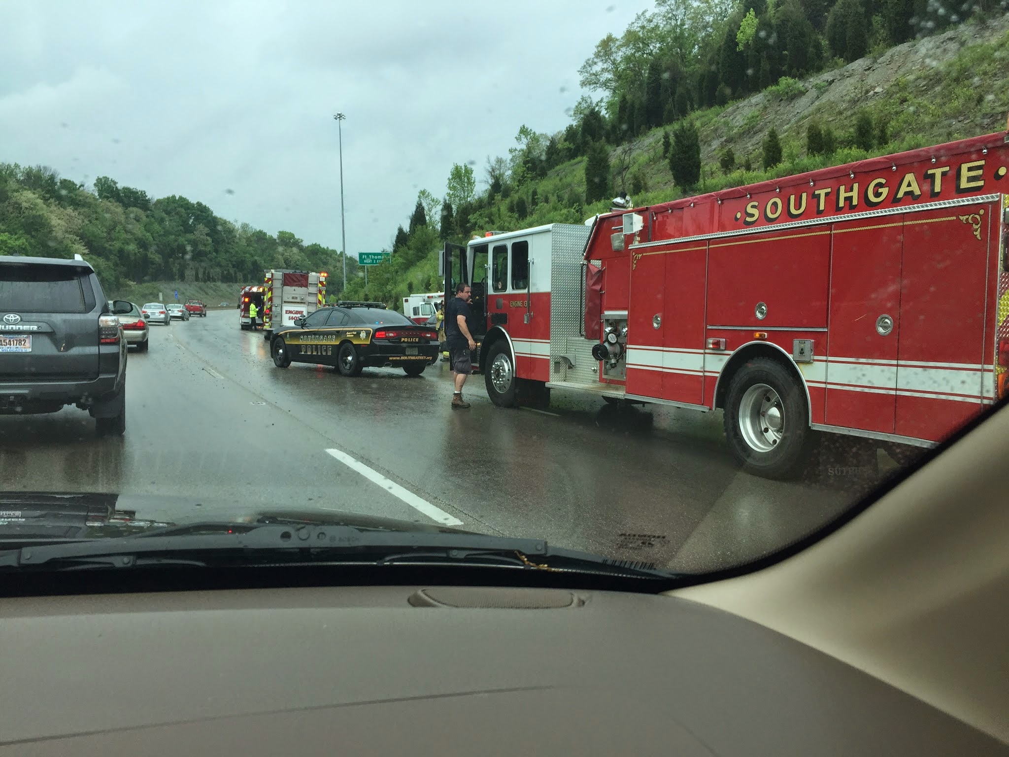 Alexandria Ambulance Transporting Patient Crashed on 471 LINK nky