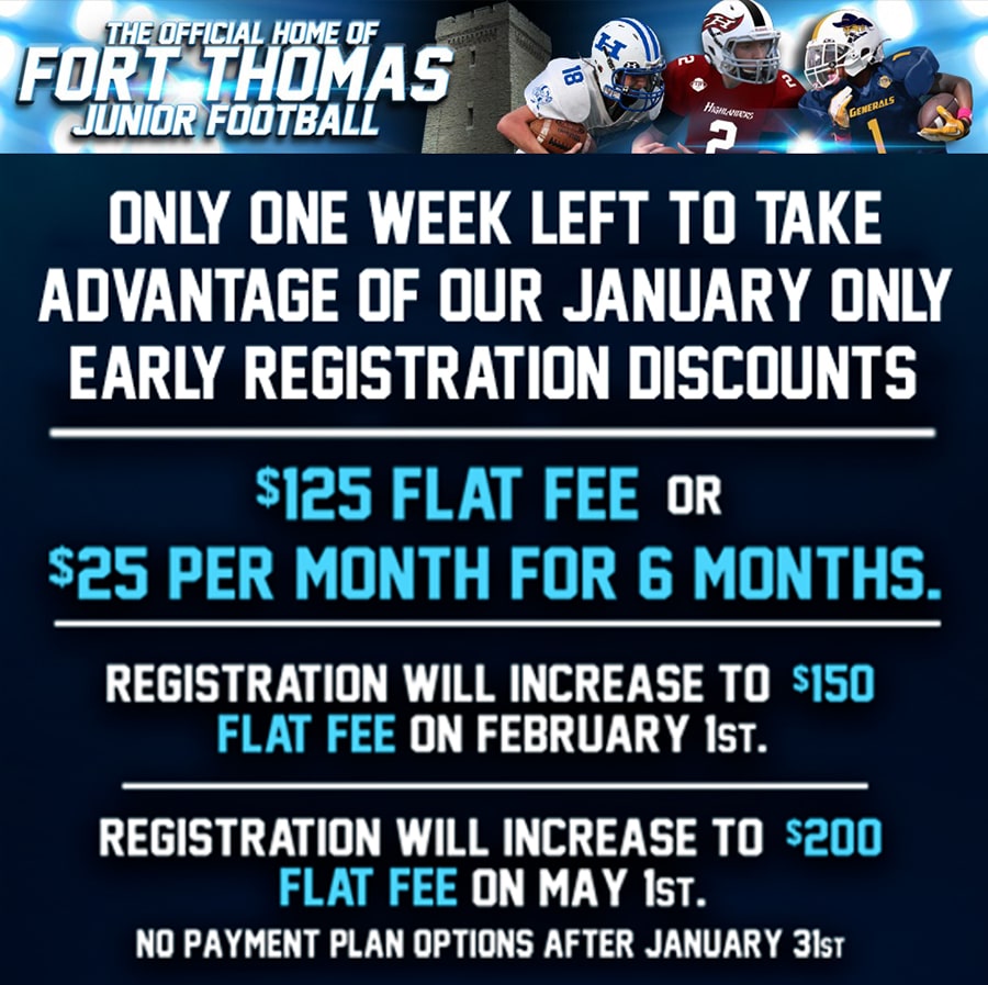 Two Updates from the Fort Thomas Jr. Football League LINK nky