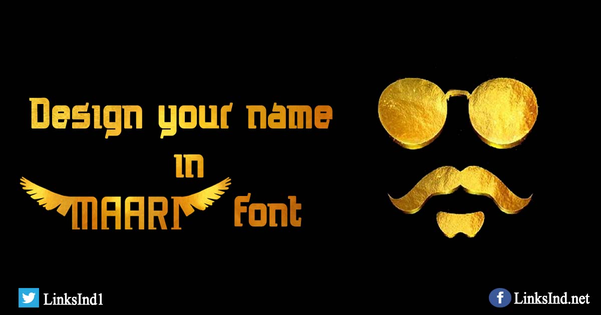 Dhanush Maari Movie Font Generator