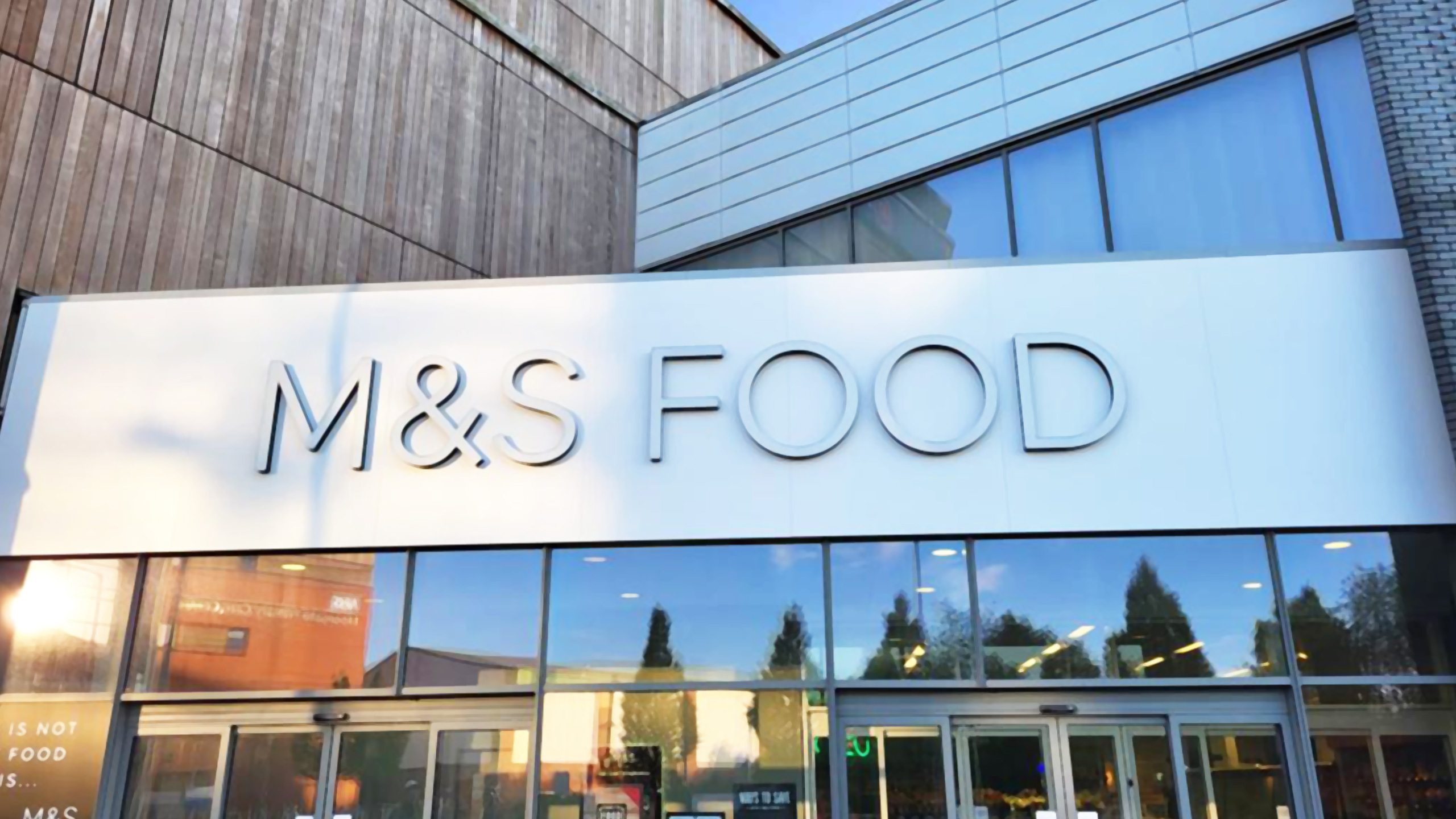Illuminated Fascia M&S Food Hall Bury Links Signs