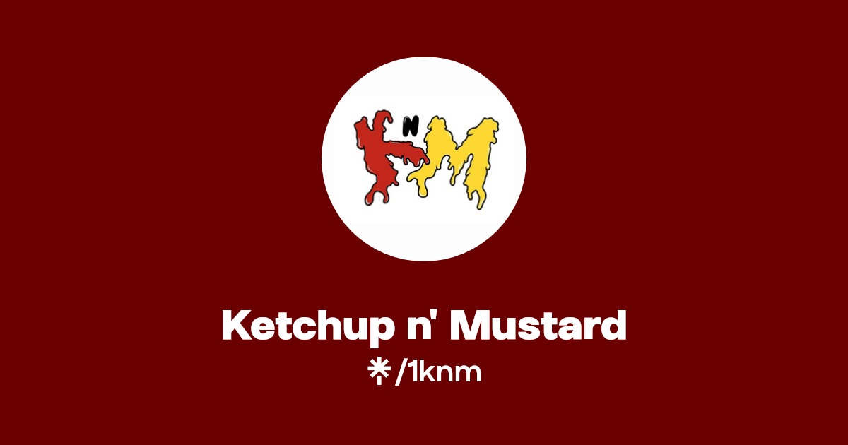 Ketchup n' Mustard Instagram, TikTok Linktree