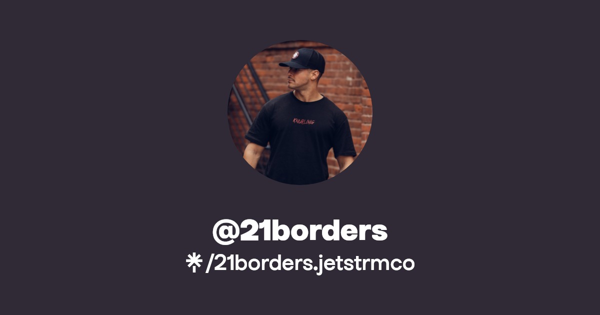 21borders Twitter, Instagram Linktree