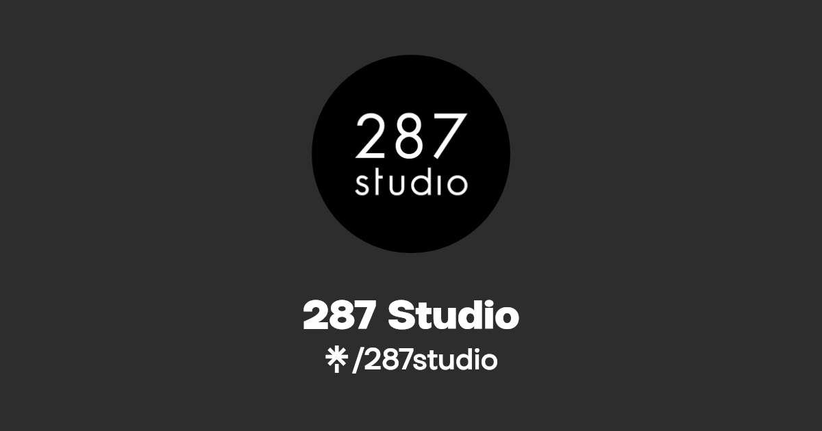 287 Studio Instagram, Facebook Linktree