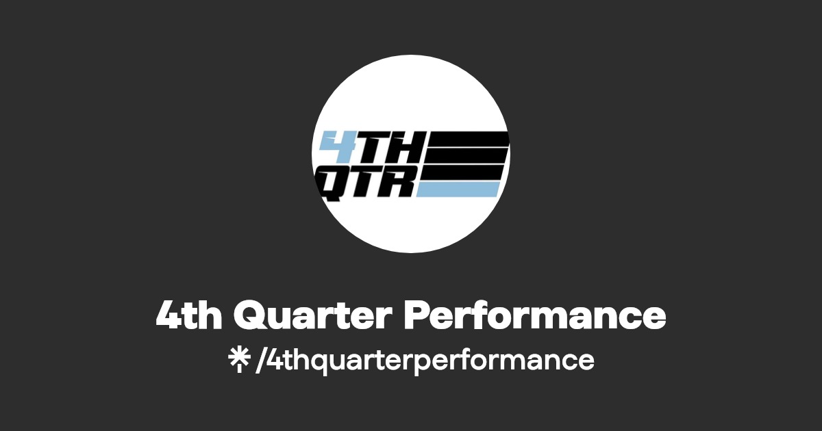 4th Quarter Performance Linktree